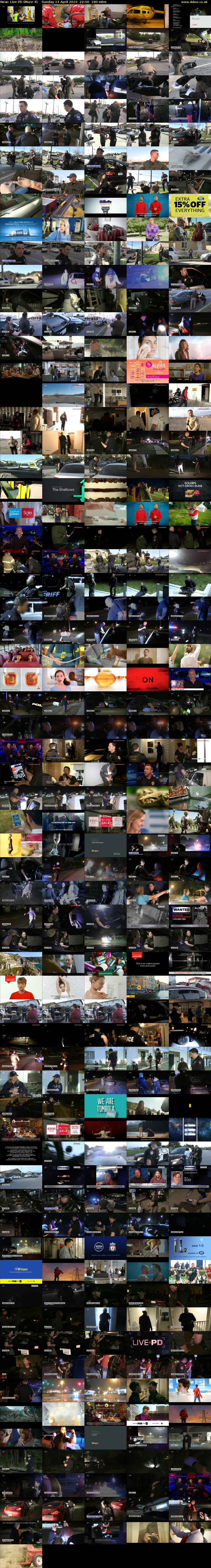Live PD (More 4) Sunday 14 April 2019 22:00 - 01:00