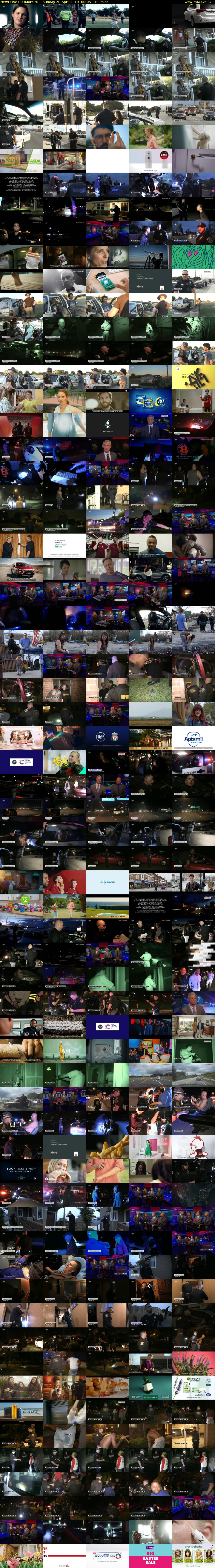 Live PD (More 4) Sunday 28 April 2019 00:05 - 03:05