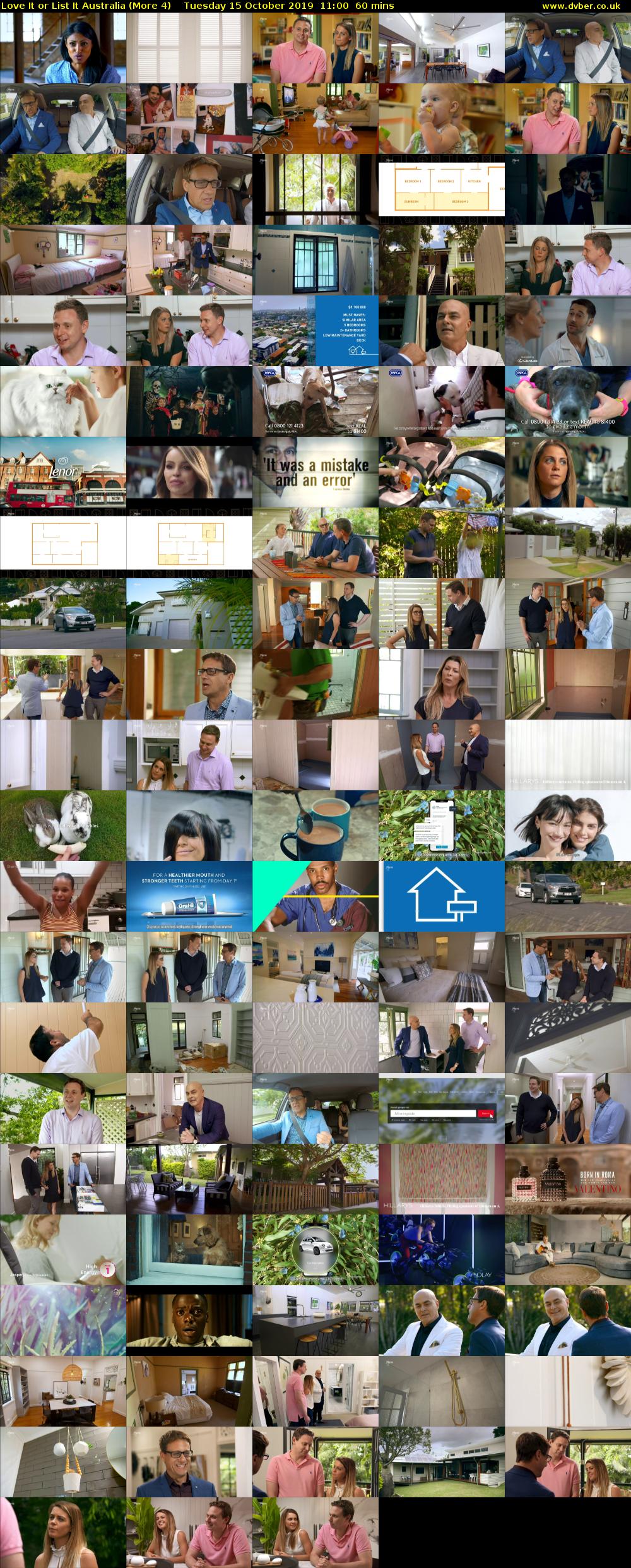 Love It or List It Australia (More 4) Tuesday 15 October 2019 11:00 - 12:00