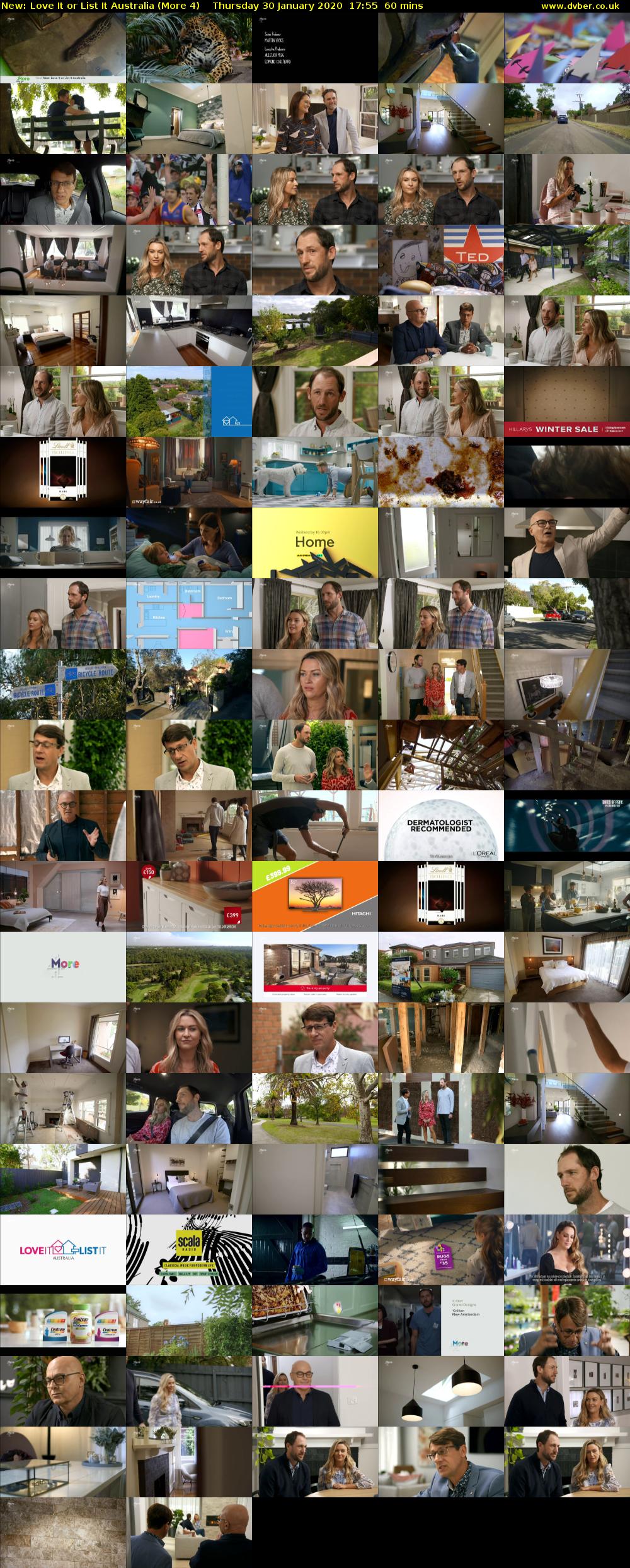 Love It or List It Australia (More 4) Thursday 30 January 2020 17:55 - 18:55
