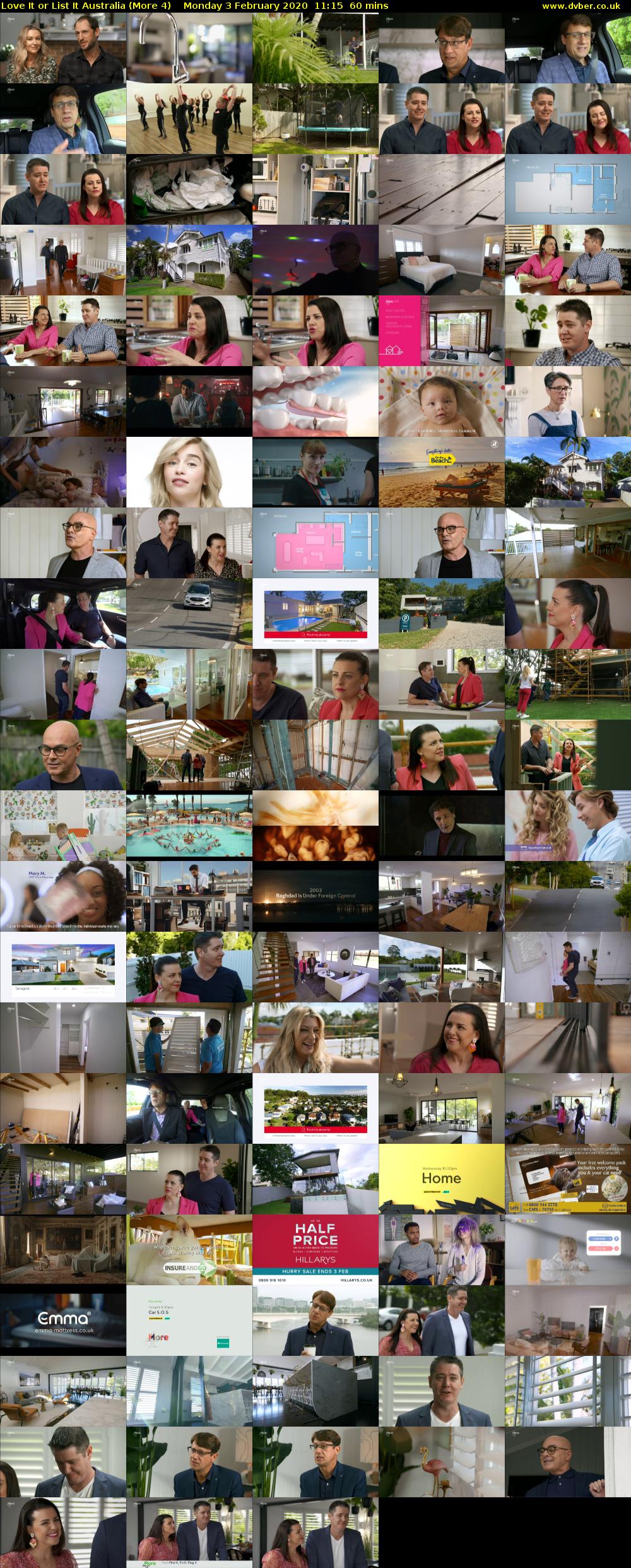 Love It or List It Australia (More 4) Monday 3 February 2020 11:15 - 12:15