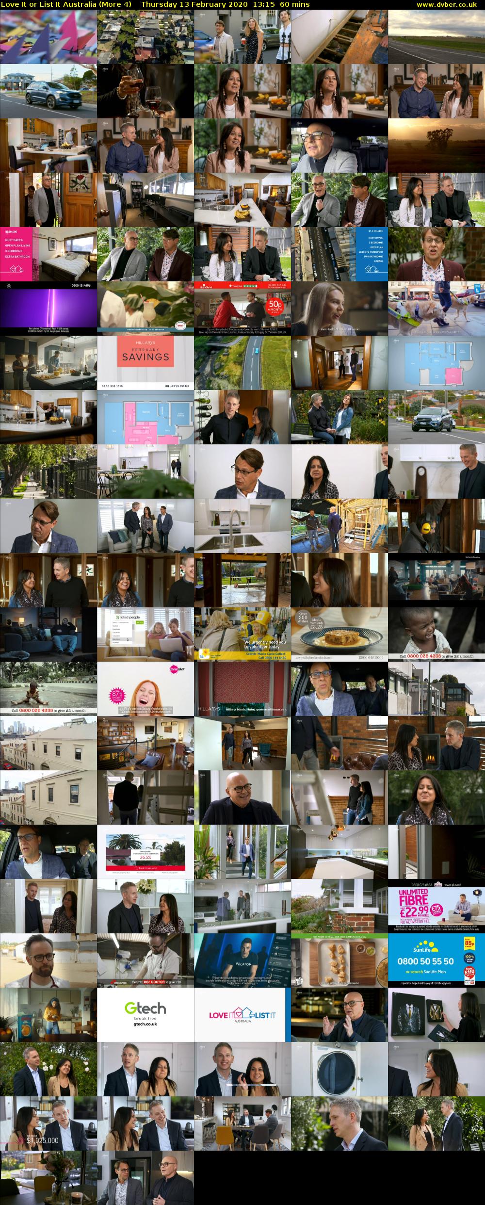 Love It or List It Australia (More 4) Thursday 13 February 2020 13:15 - 14:15