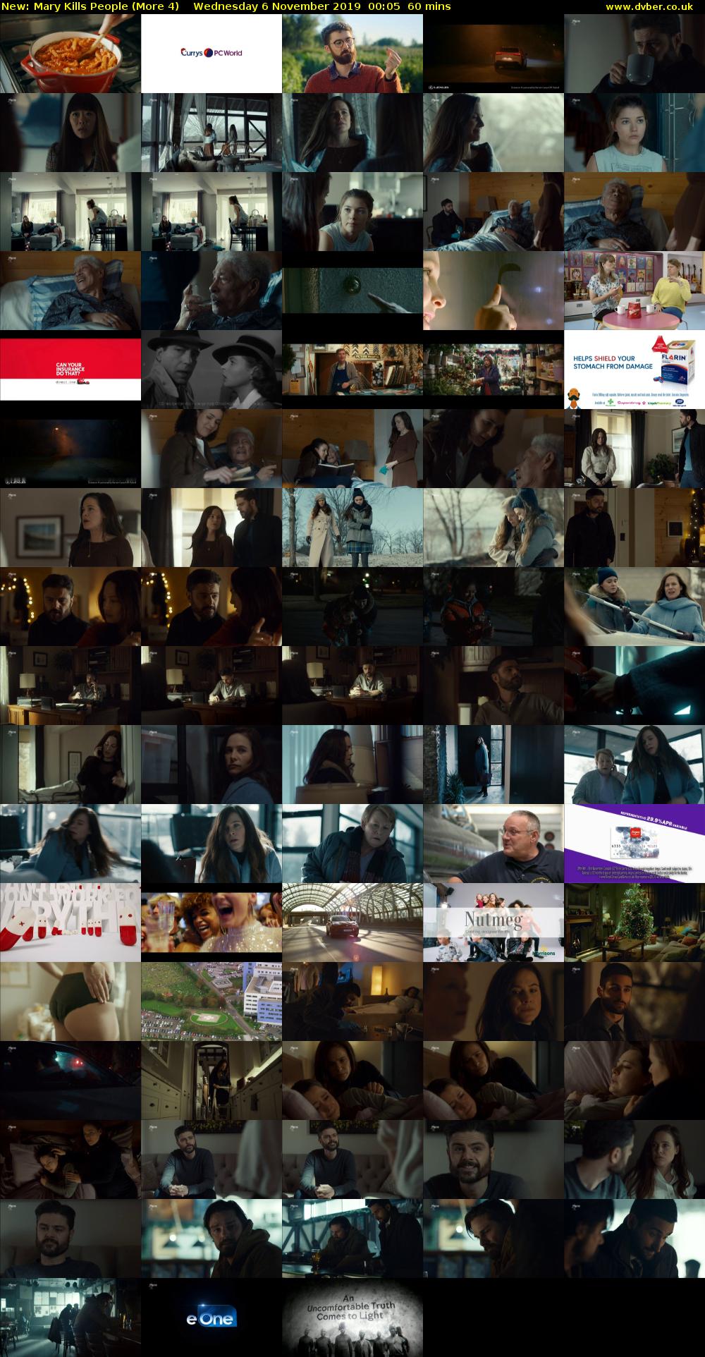 Mary Kills People (More 4) Wednesday 6 November 2019 00:05 - 01:05