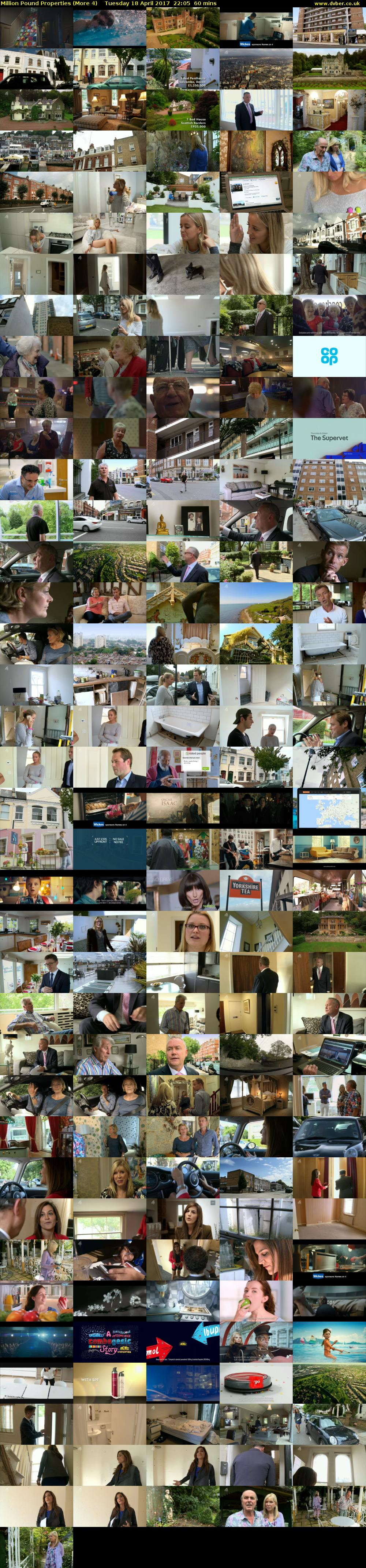 Million Pound Properties (More 4) Tuesday 18 April 2017 22:05 - 23:05