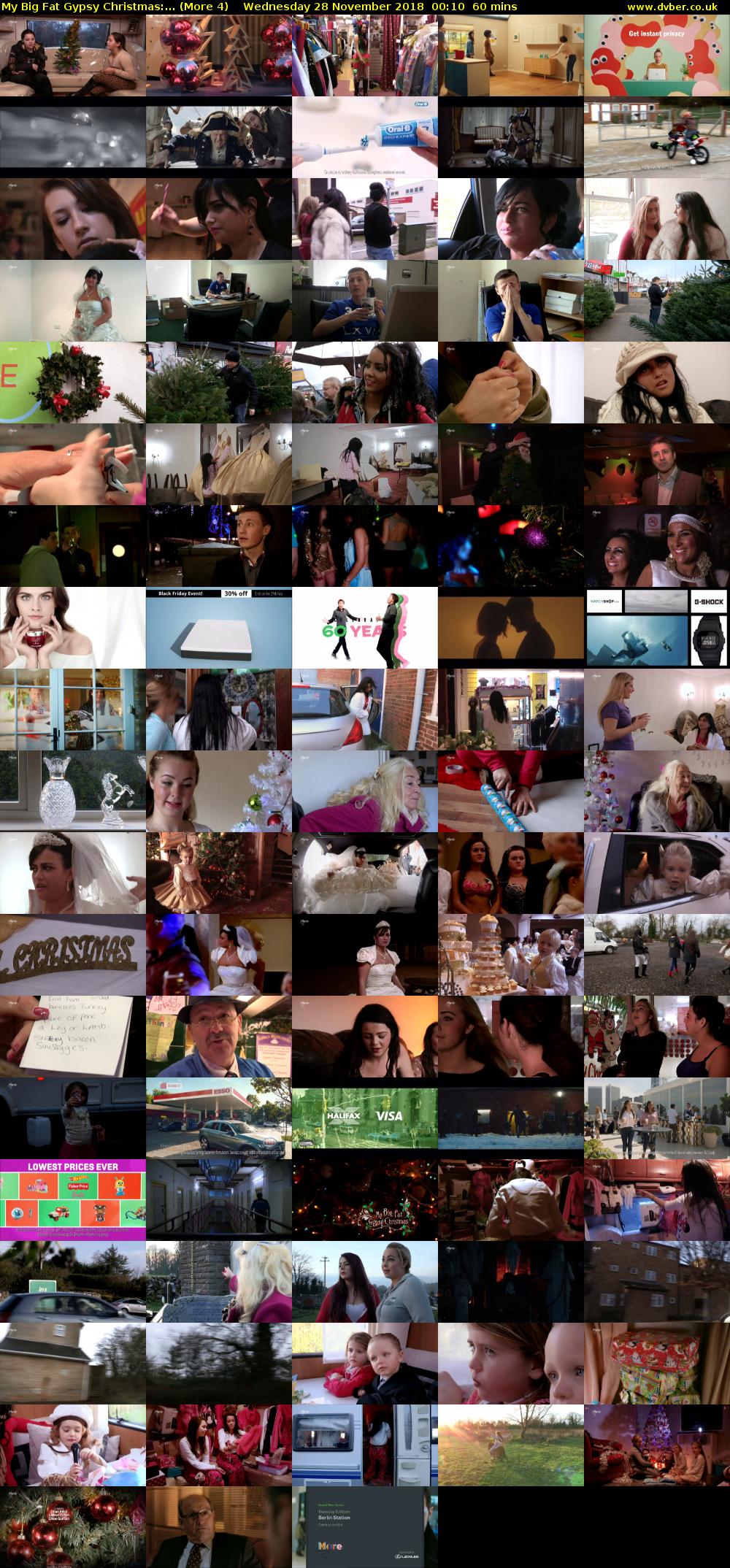 My Big Fat Gypsy Christmas:... (More 4) Wednesday 28 November 2018 00:10 - 01:10