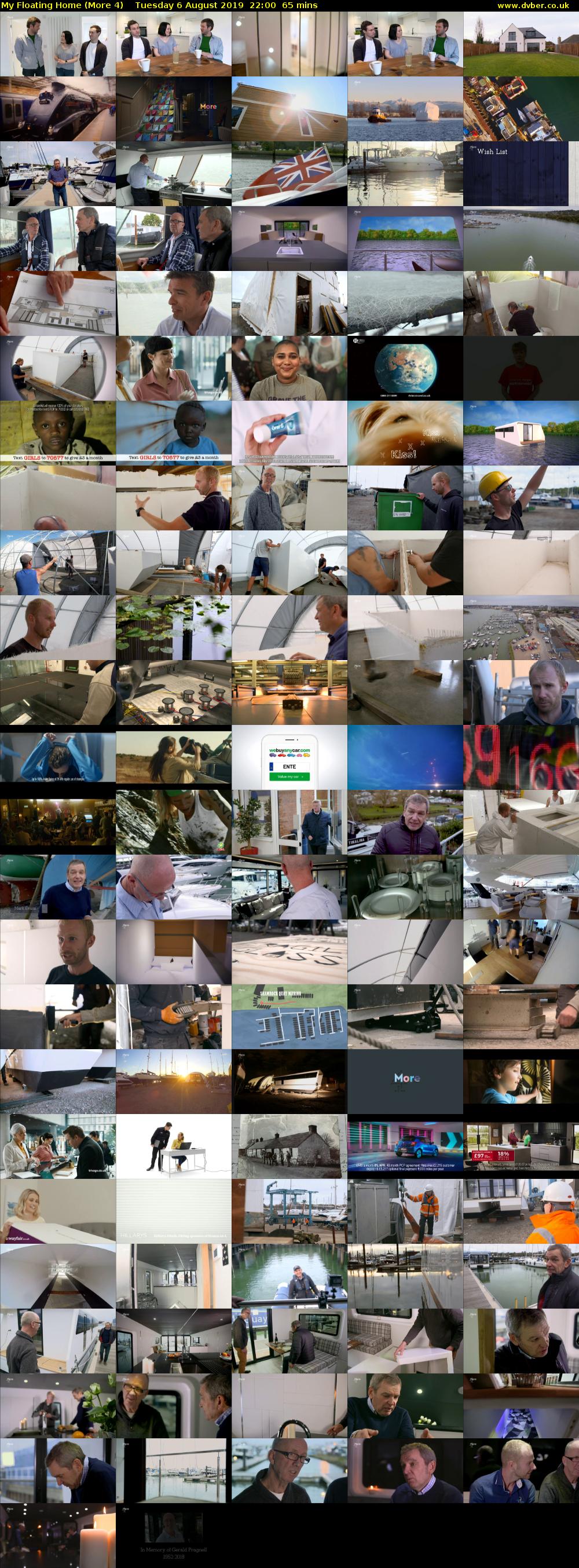 My Floating Home (More 4) Tuesday 6 August 2019 22:00 - 23:05