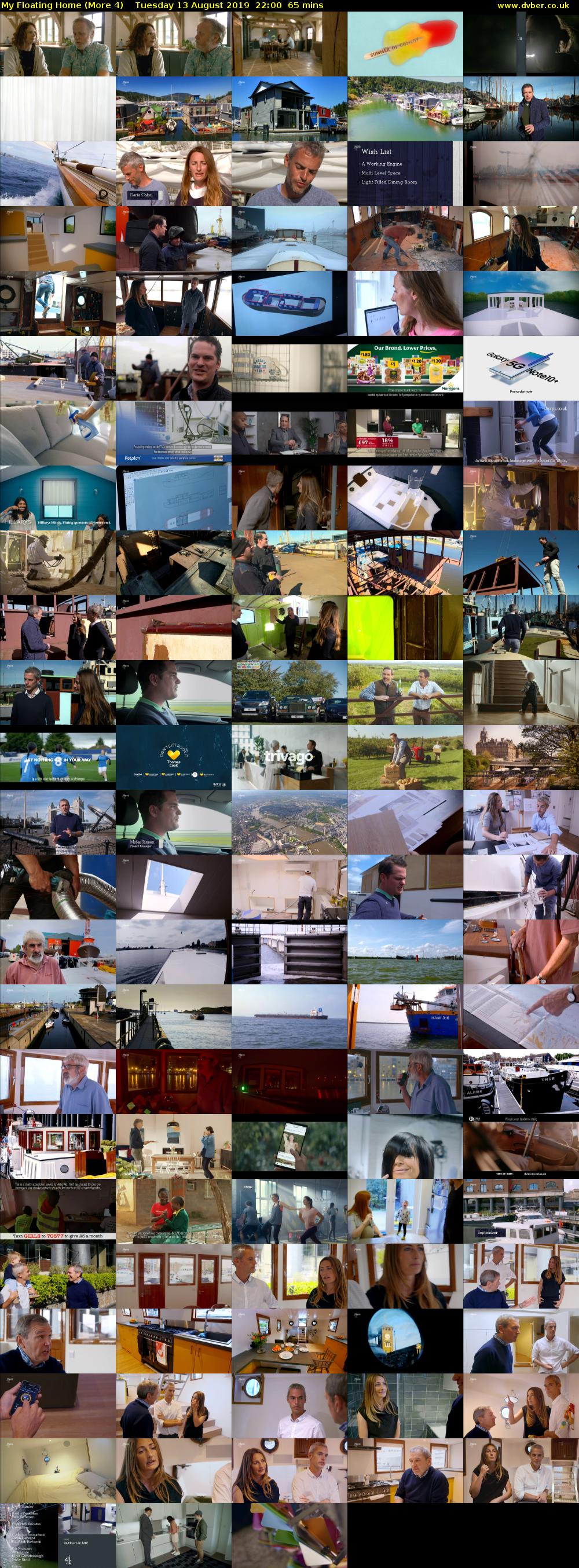 My Floating Home (More 4) Tuesday 13 August 2019 22:00 - 23:05