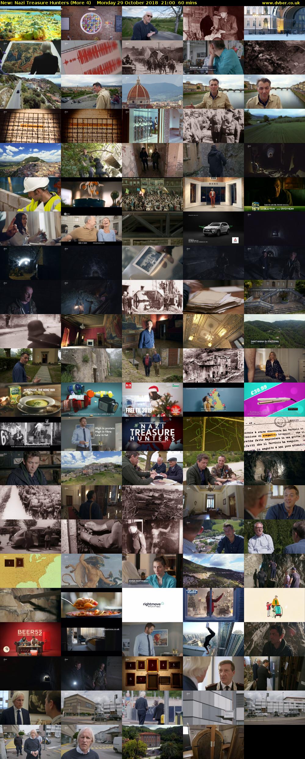 Nazi Treasure Hunters (More 4) Monday 29 October 2018 21:00 - 22:00