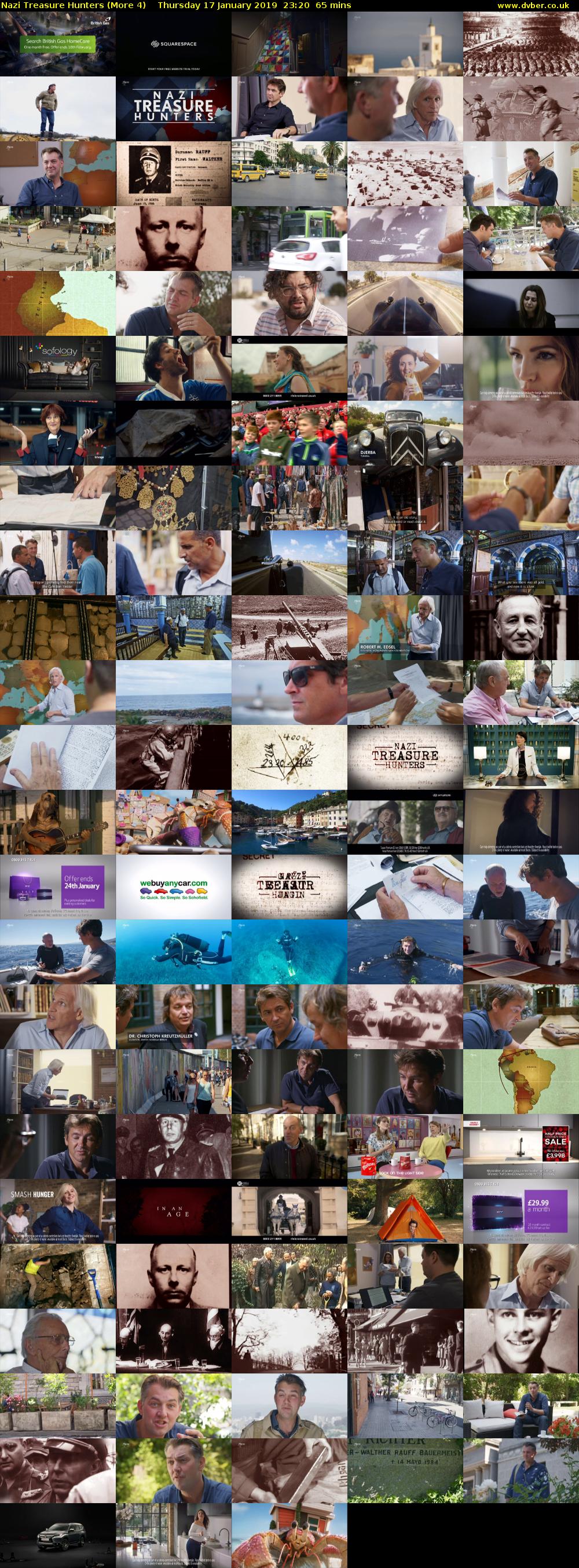 Nazi Treasure Hunters (More 4) Thursday 17 January 2019 23:20 - 00:25