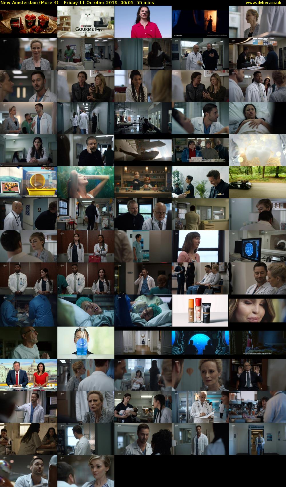 New Amsterdam (More 4) Friday 11 October 2019 00:05 - 01:00