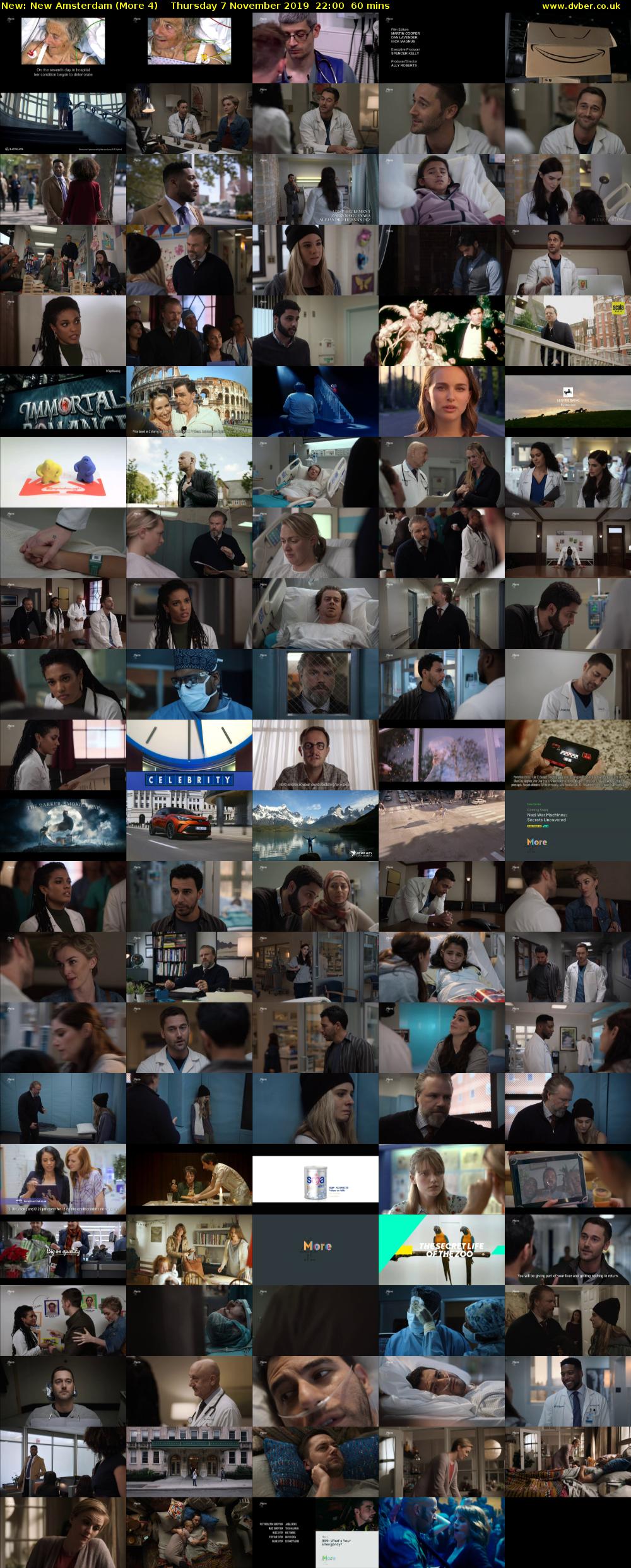 New Amsterdam (More 4) Thursday 7 November 2019 22:00 - 23:00