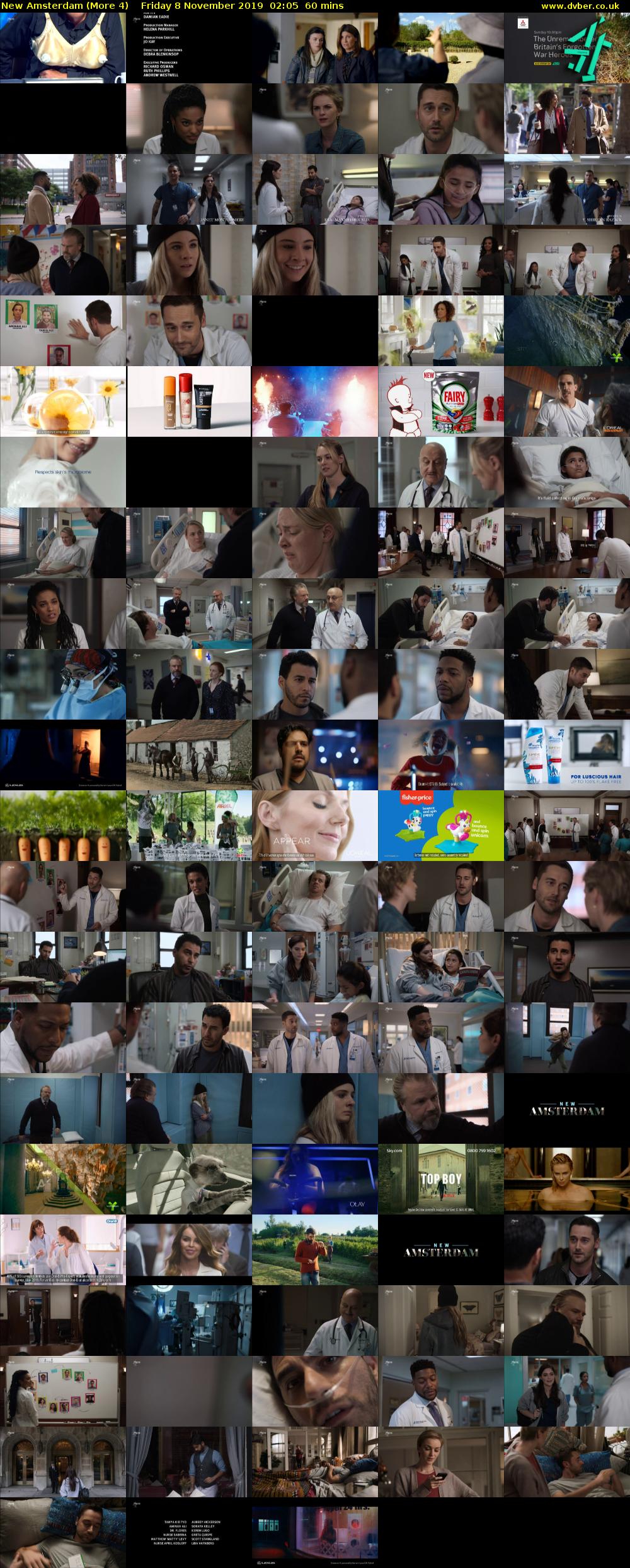 New Amsterdam (More 4) Friday 8 November 2019 02:05 - 03:05