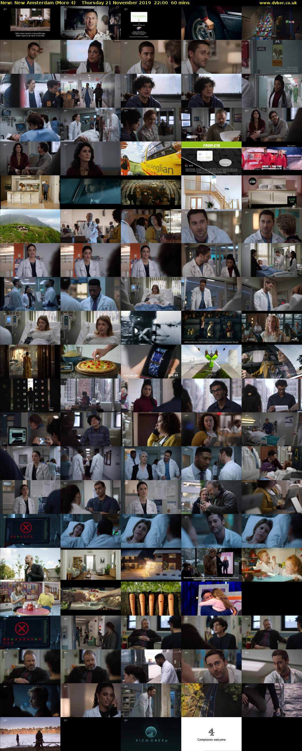 New Amsterdam (More 4) Thursday 21 November 2019 22:00 - 23:00