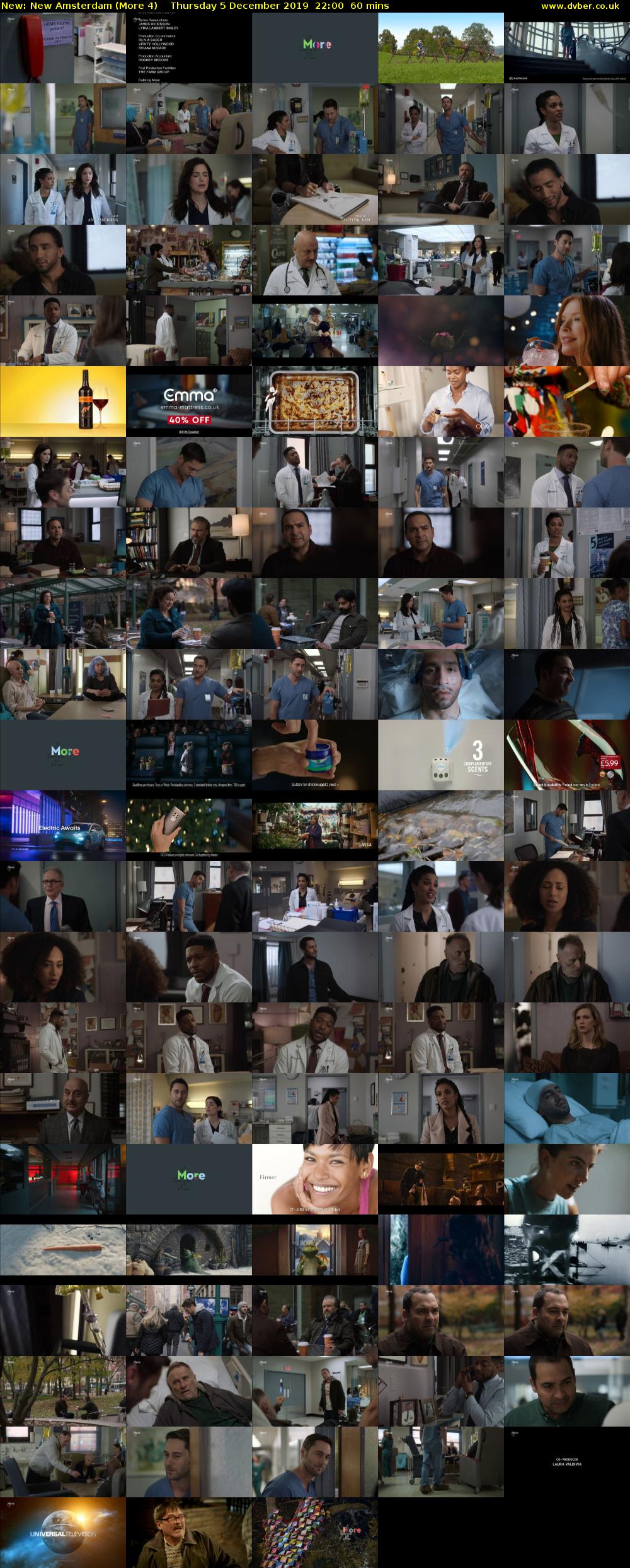 New Amsterdam (More 4) Thursday 5 December 2019 22:00 - 23:00