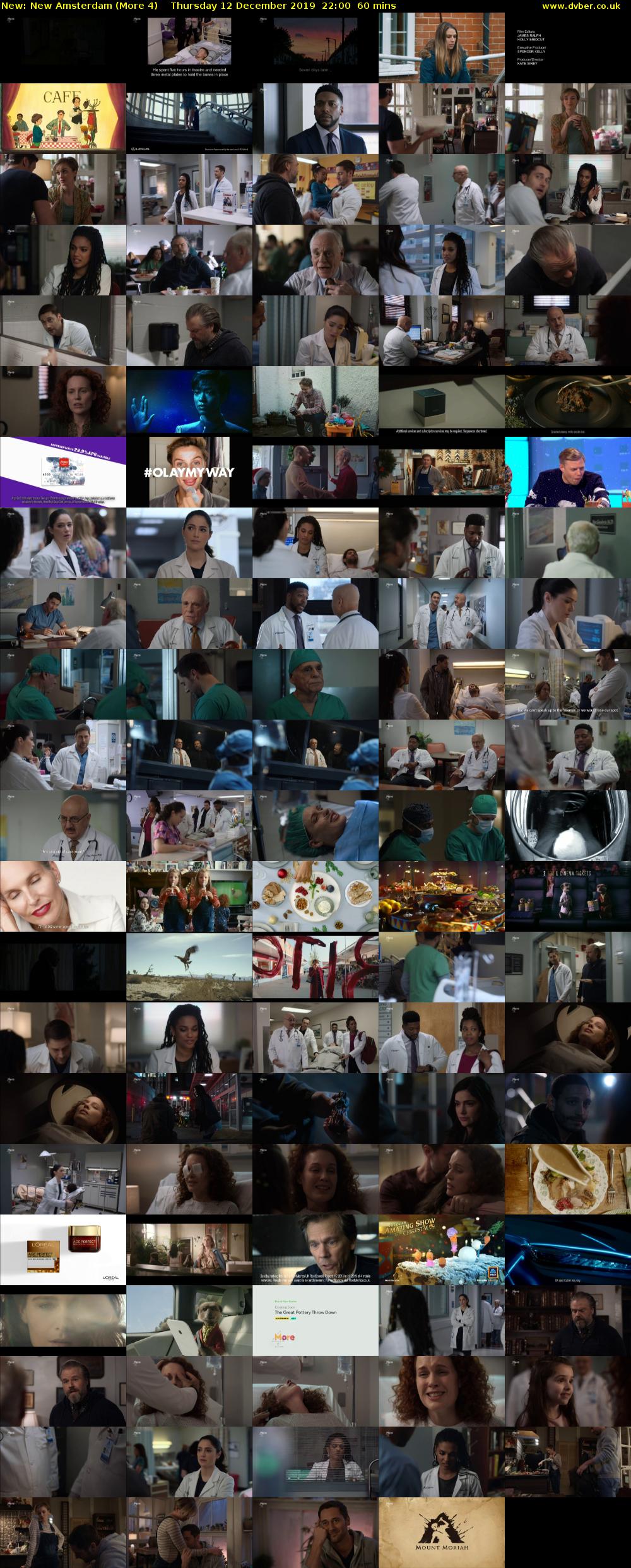 New Amsterdam (More 4) Thursday 12 December 2019 22:00 - 23:00