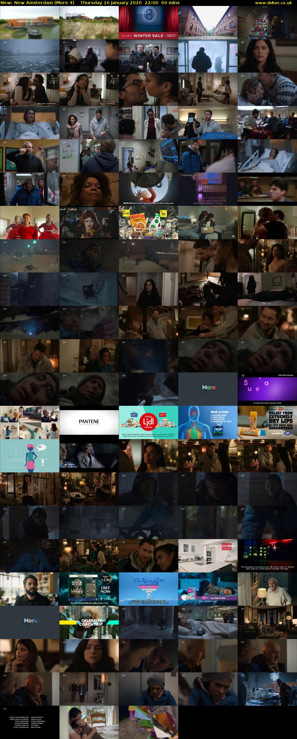 New Amsterdam (More 4) Thursday 16 January 2020 22:00 - 23:00