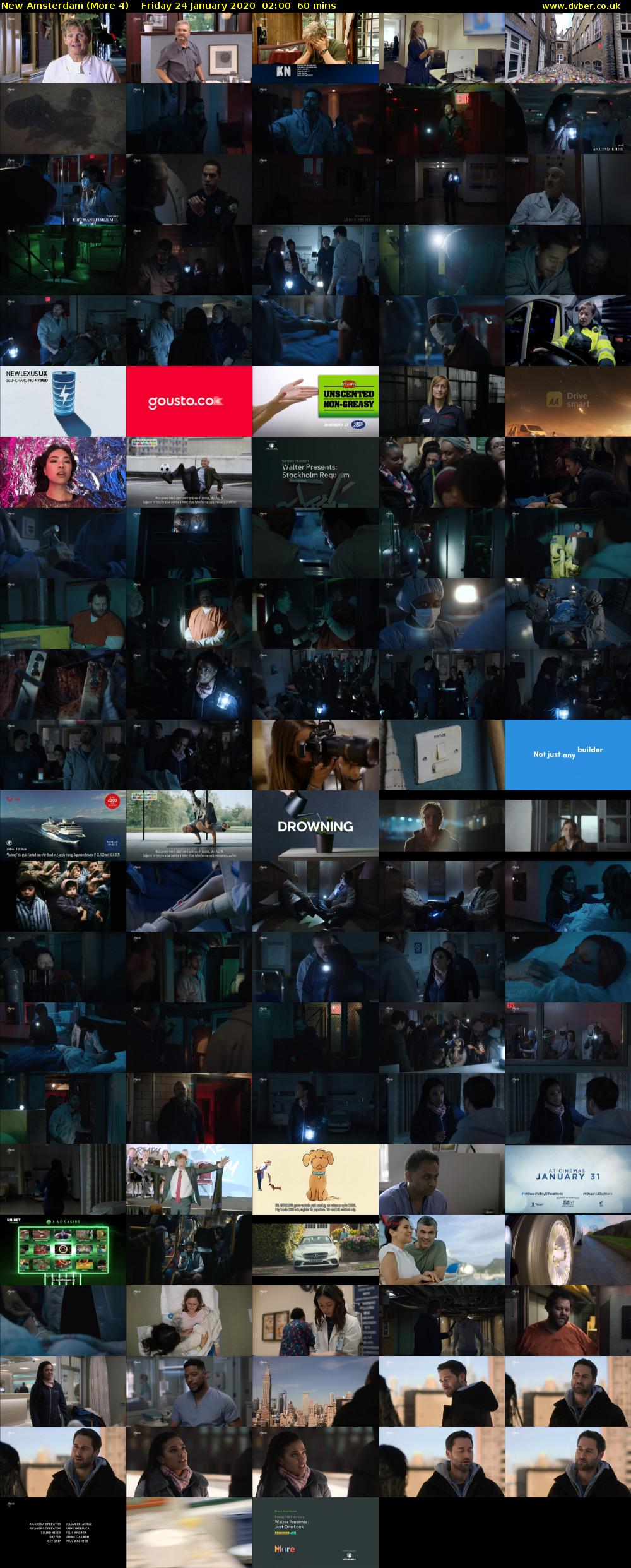 New Amsterdam (More 4) Friday 24 January 2020 02:00 - 03:00