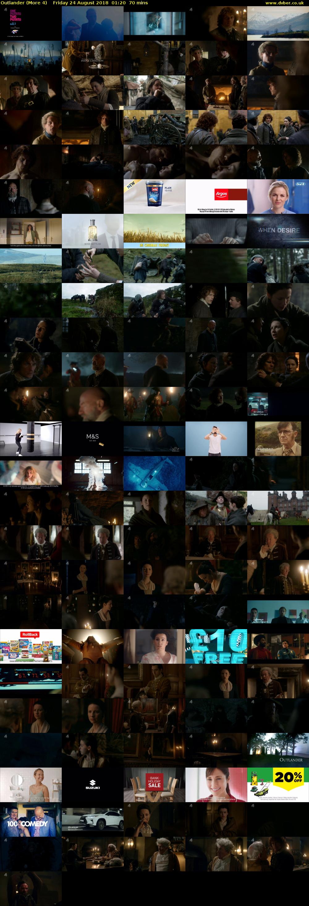 Outlander (More 4) Friday 24 August 2018 01:20 - 02:30