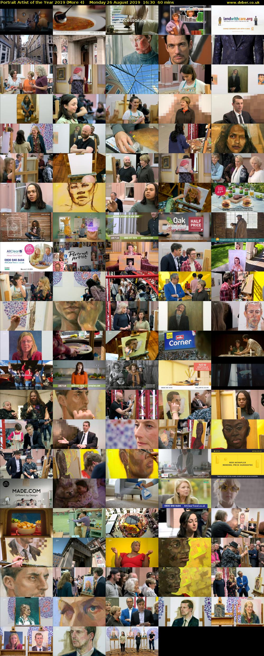 Portrait Artist of the Year 2019 (More 4) Monday 26 August 2019 16:30 - 17:30