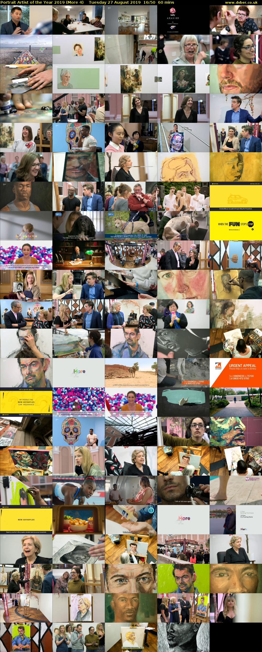 Portrait Artist of the Year 2019 (More 4) Tuesday 27 August 2019 16:50 - 17:50