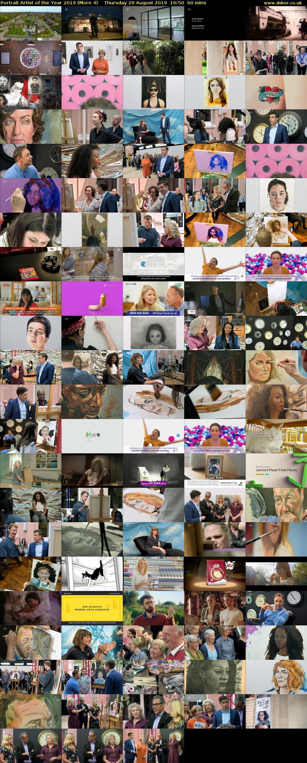 Portrait Artist of the Year 2019 (More 4) Thursday 29 August 2019 16:50 - 17:50
