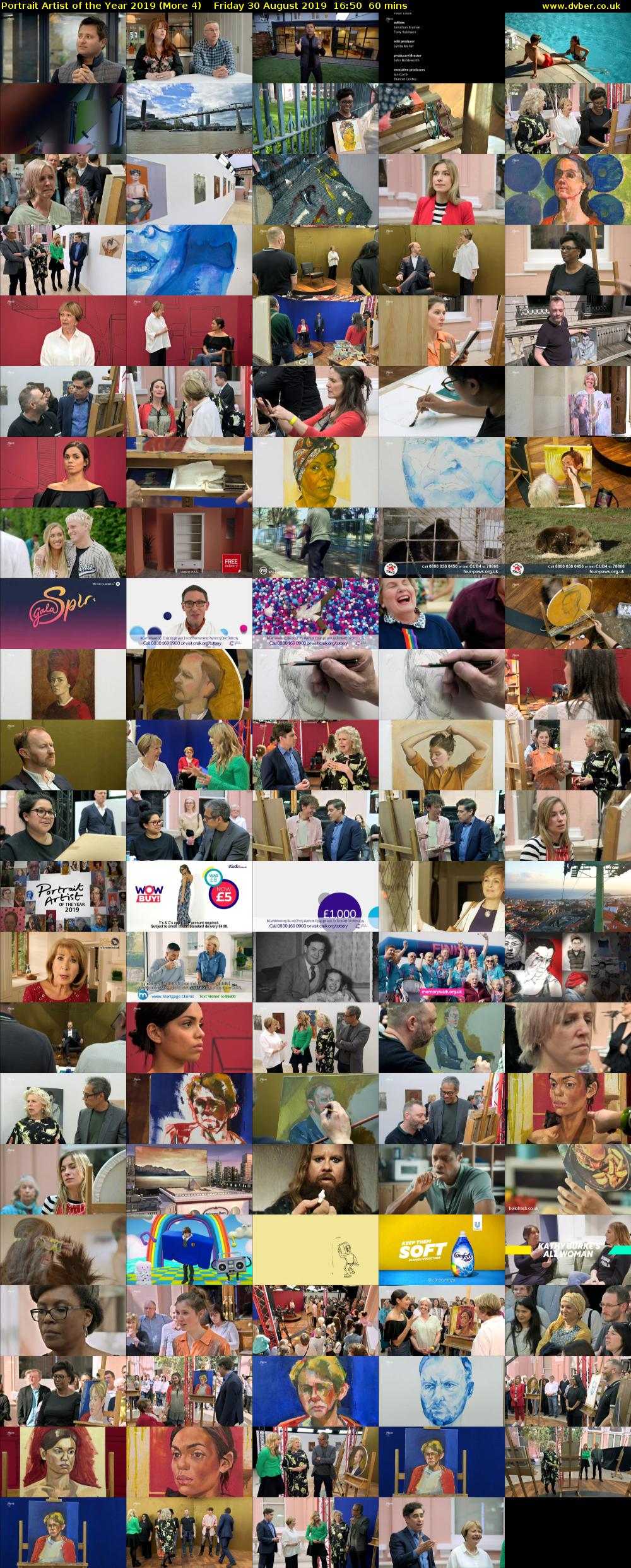 Portrait Artist of the Year 2019 (More 4) Friday 30 August 2019 16:50 - 17:50