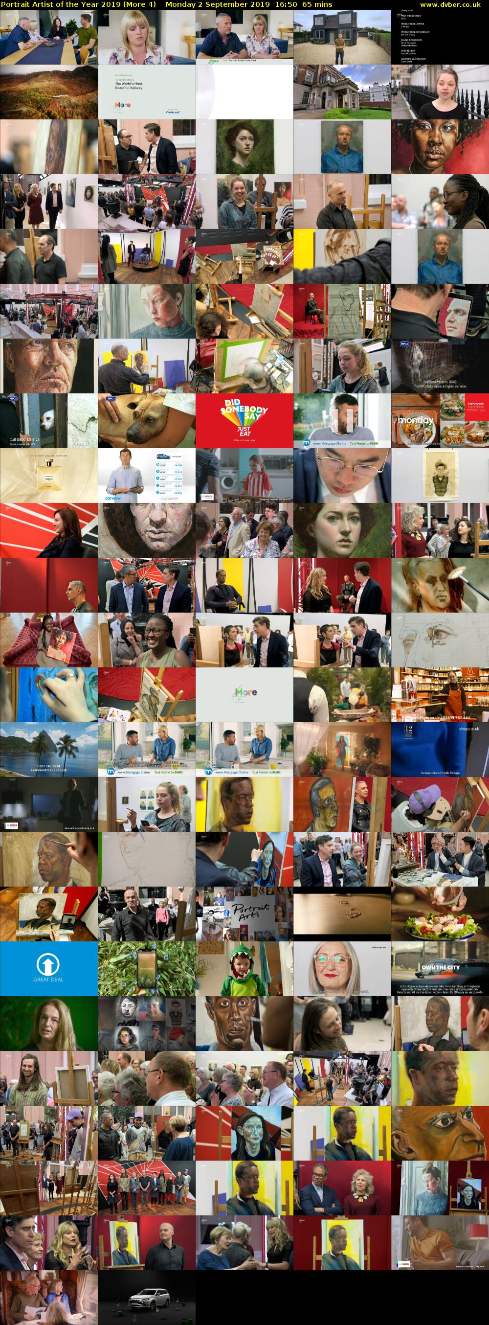 Portrait Artist of the Year 2019 (More 4) Monday 2 September 2019 16:50 - 17:55