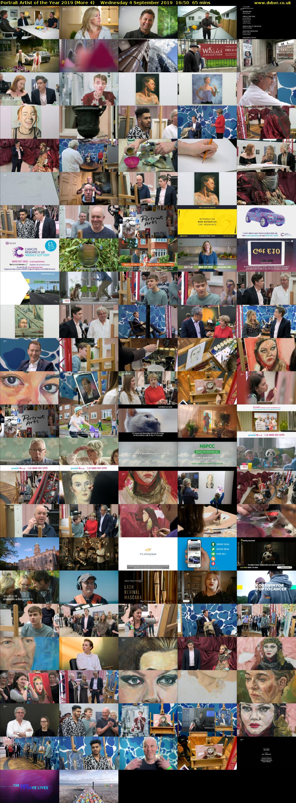 Portrait Artist of the Year 2019 (More 4) Wednesday 4 September 2019 16:50 - 17:55