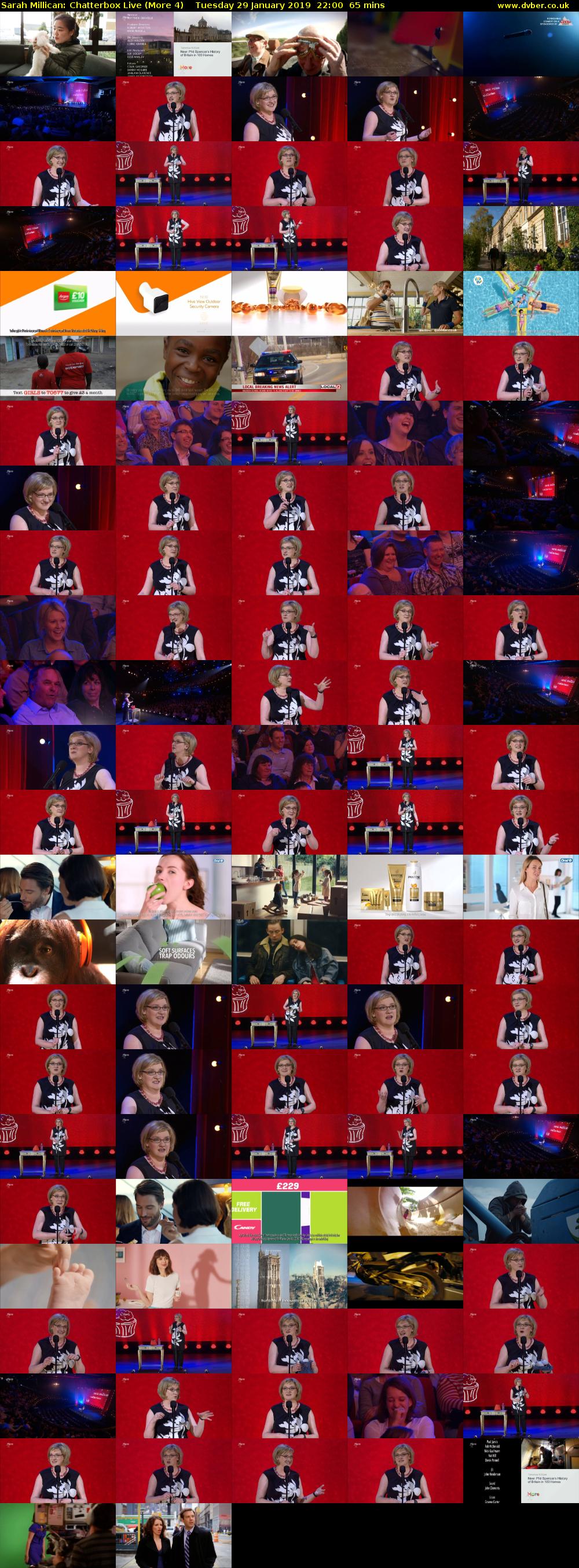 Sarah Millican: Chatterbox Live (More 4) Tuesday 29 January 2019 22:00 - 23:05