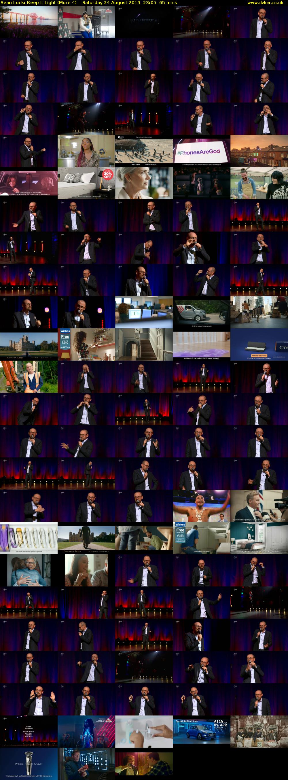 Sean Lock: Keep It Light (More 4) Saturday 24 August 2019 23:05 - 00:10