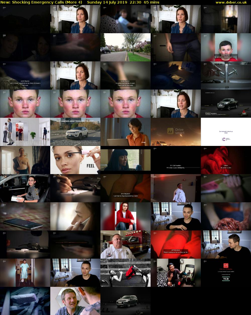 Shocking Emergency Calls (More 4) Sunday 14 July 2019 22:30 - 23:35