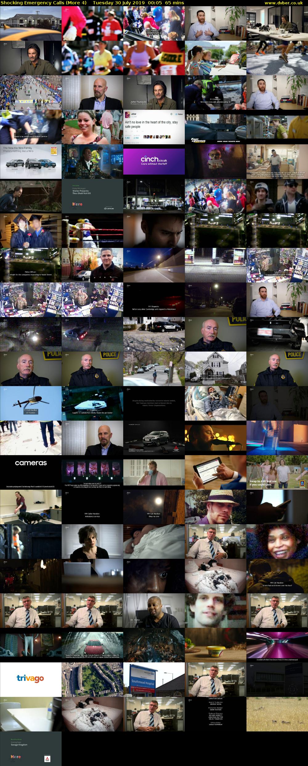 Shocking Emergency Calls (More 4) Tuesday 30 July 2019 00:05 - 01:10