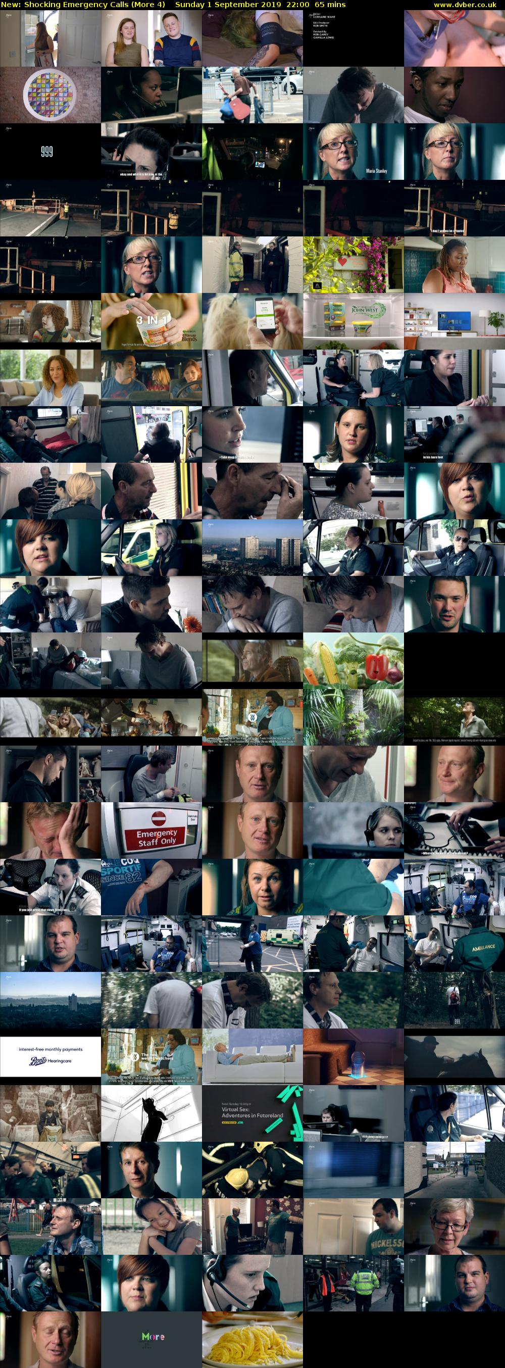 Shocking Emergency Calls (More 4) Sunday 1 September 2019 22:00 - 23:05