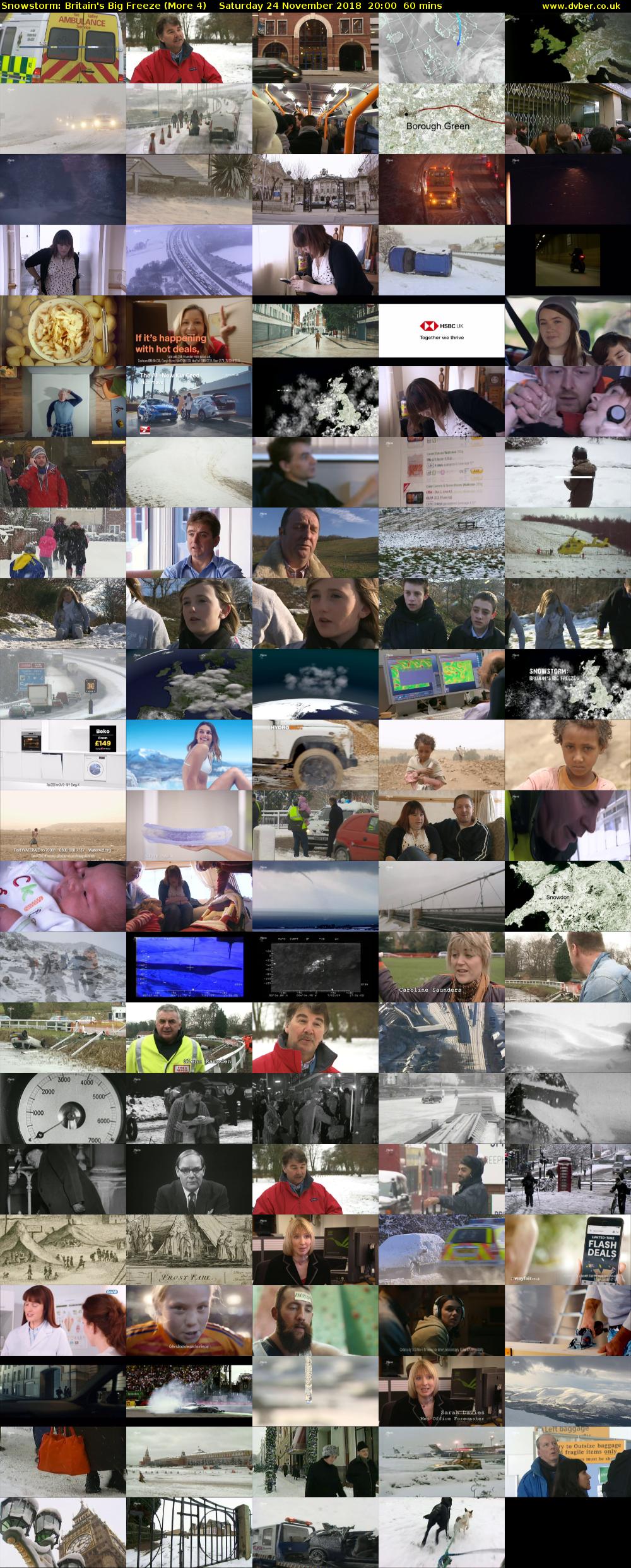 Snowstorm: Britain's Big Freeze (More 4) Saturday 24 November 2018 20:00 - 21:00