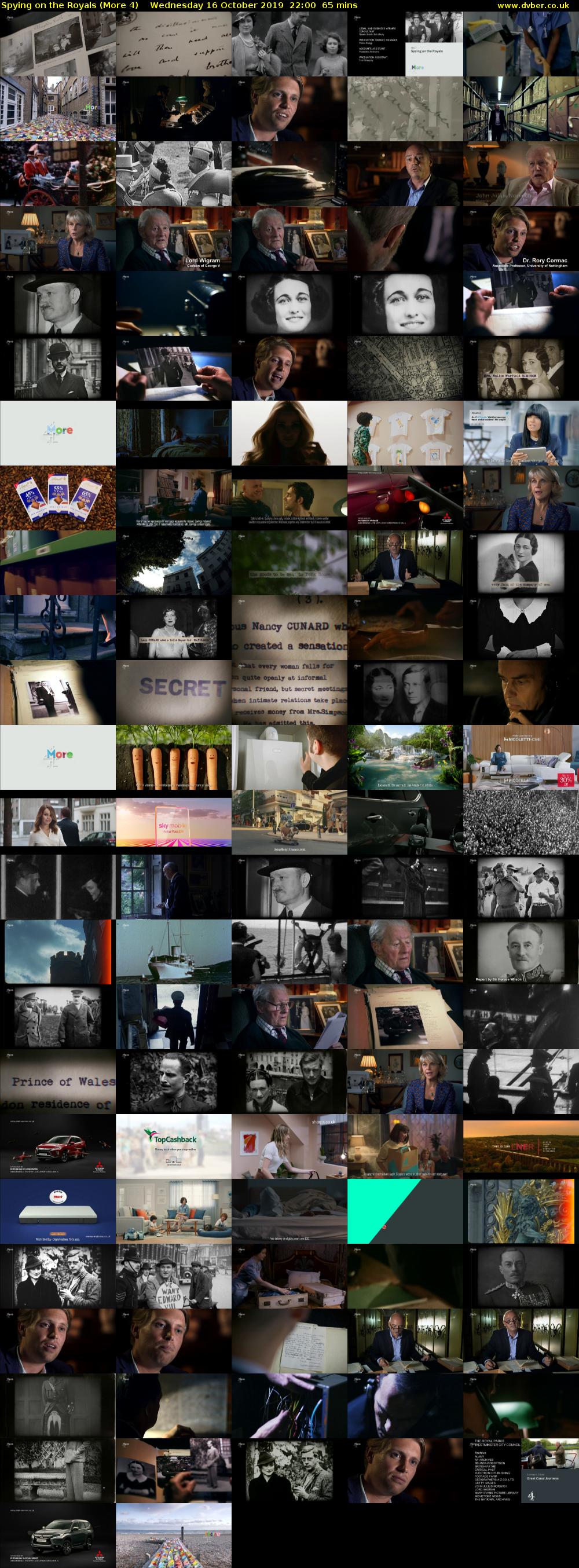 Spying on the Royals (More 4) Wednesday 16 October 2019 22:00 - 23:05