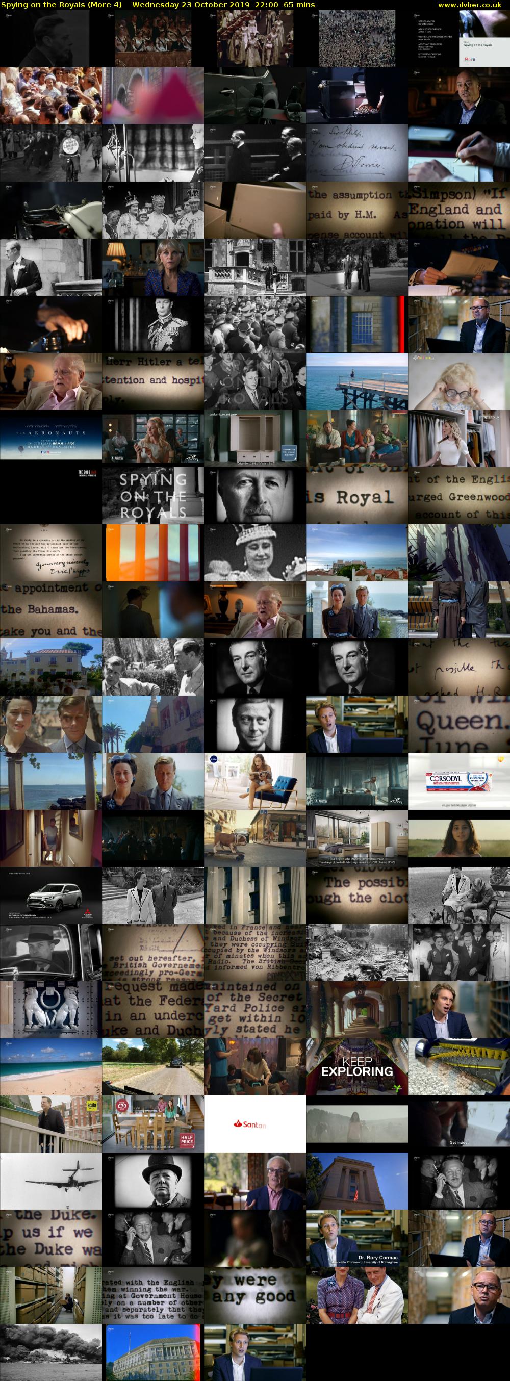 Spying on the Royals (More 4) Wednesday 23 October 2019 22:00 - 23:05