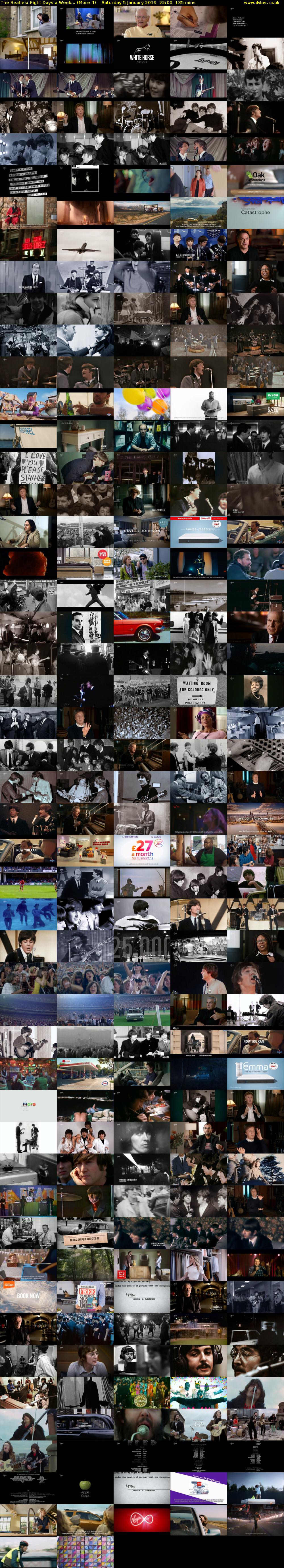 The Beatles: Eight Days a Week... (More 4) Saturday 5 January 2019 22:00 - 00:15