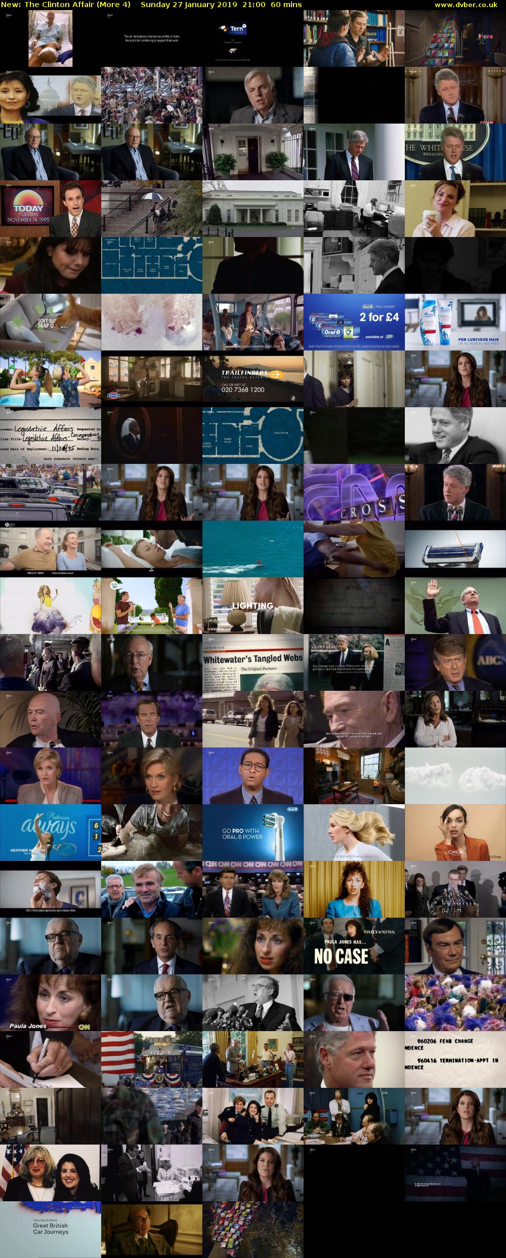 The Clinton Affair (More 4) Sunday 27 January 2019 21:00 - 22:00