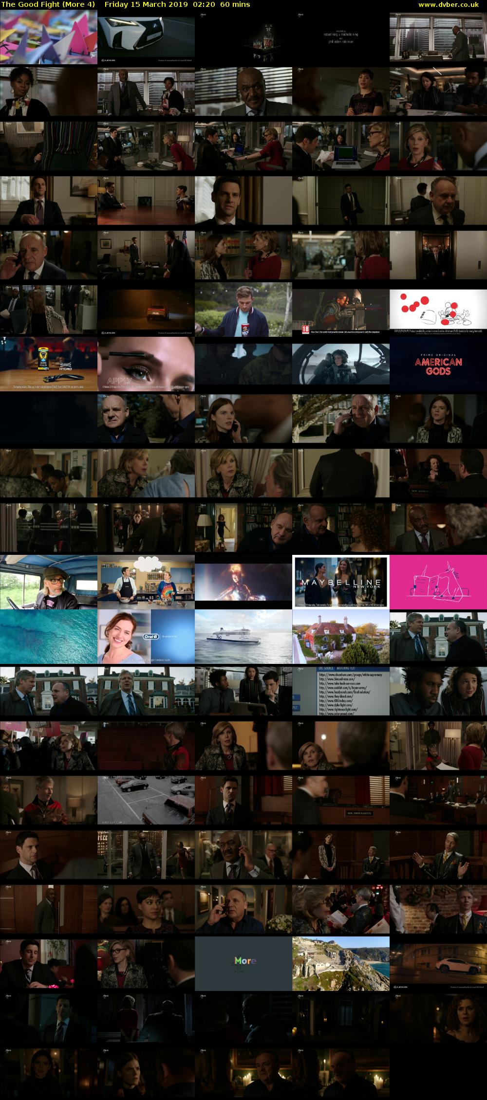 The Good Fight (More 4) Friday 15 March 2019 02:20 - 03:20