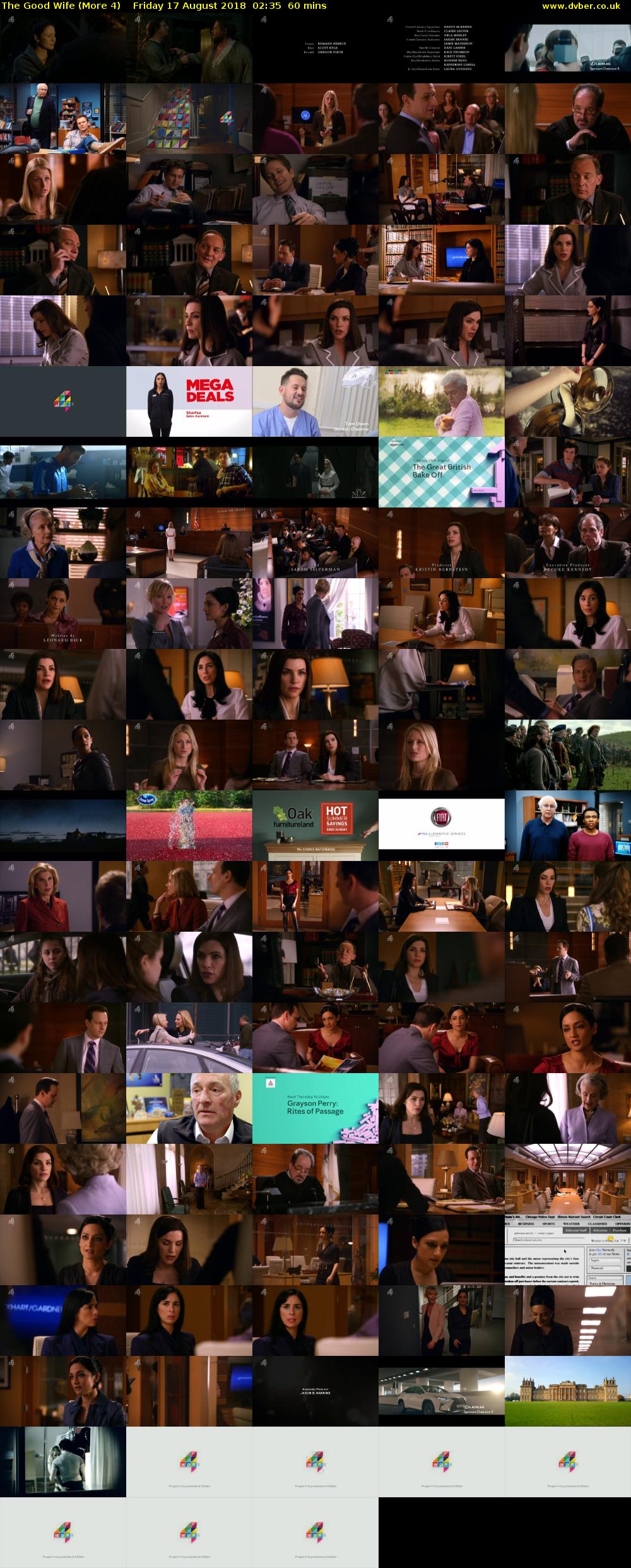 The Good Wife (More 4) Friday 17 August 2018 02:35 - 03:35