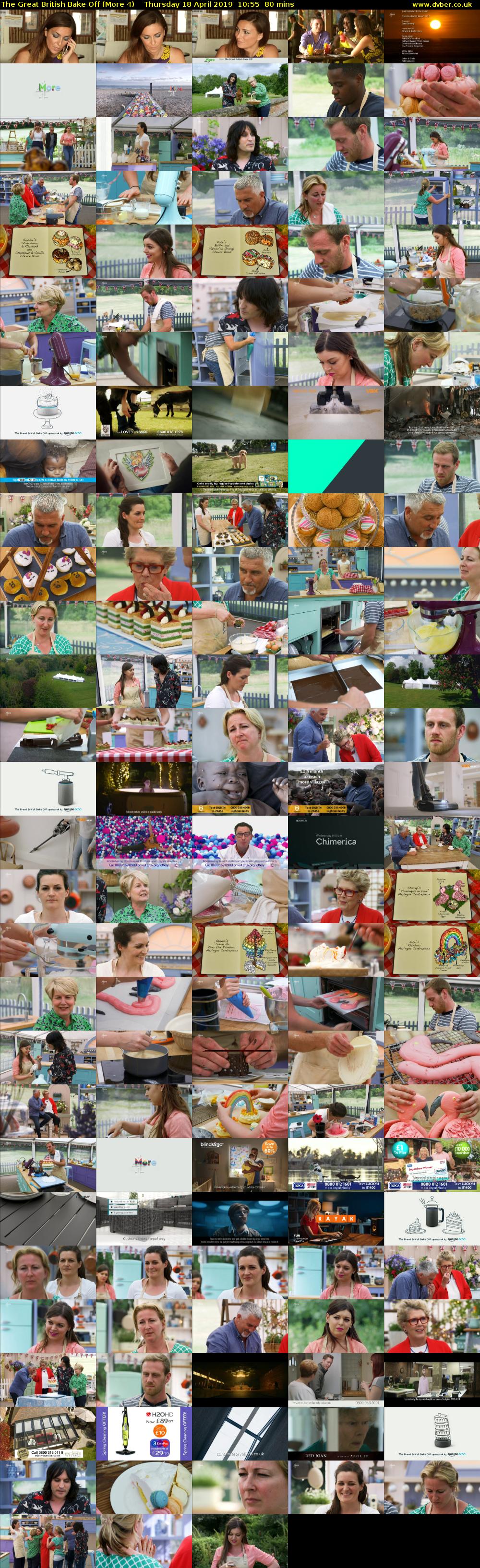The Great British Bake Off (More 4) Thursday 18 April 2019 10:55 - 12:15