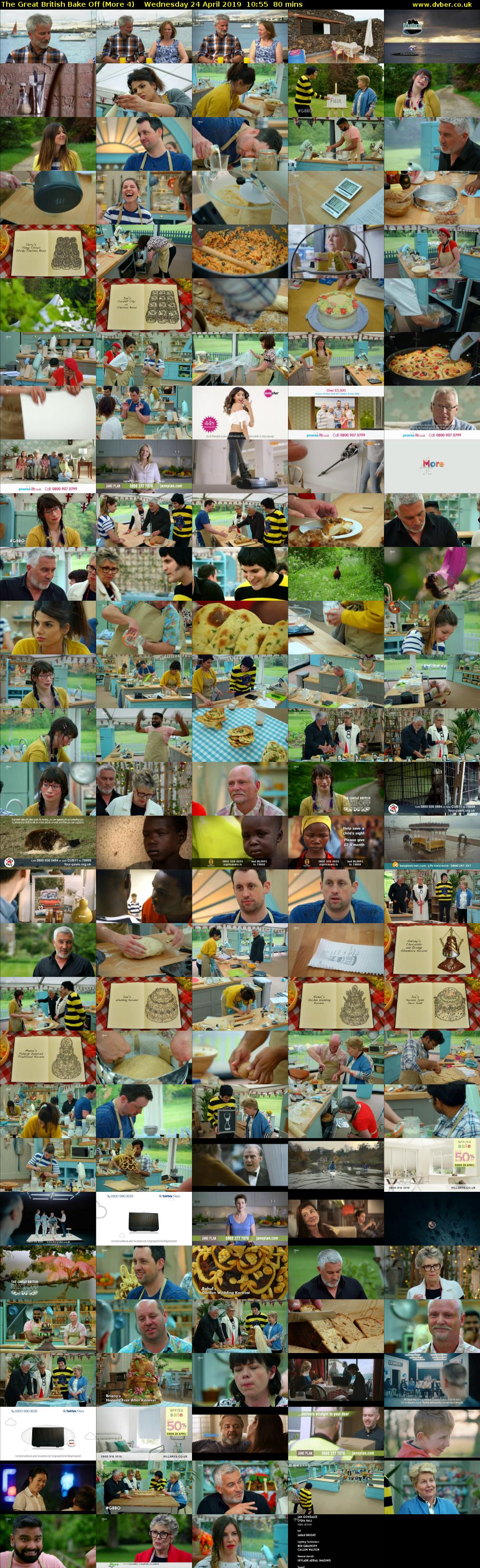 The Great British Bake Off (More 4) Wednesday 24 April 2019 10:55 - 12:15