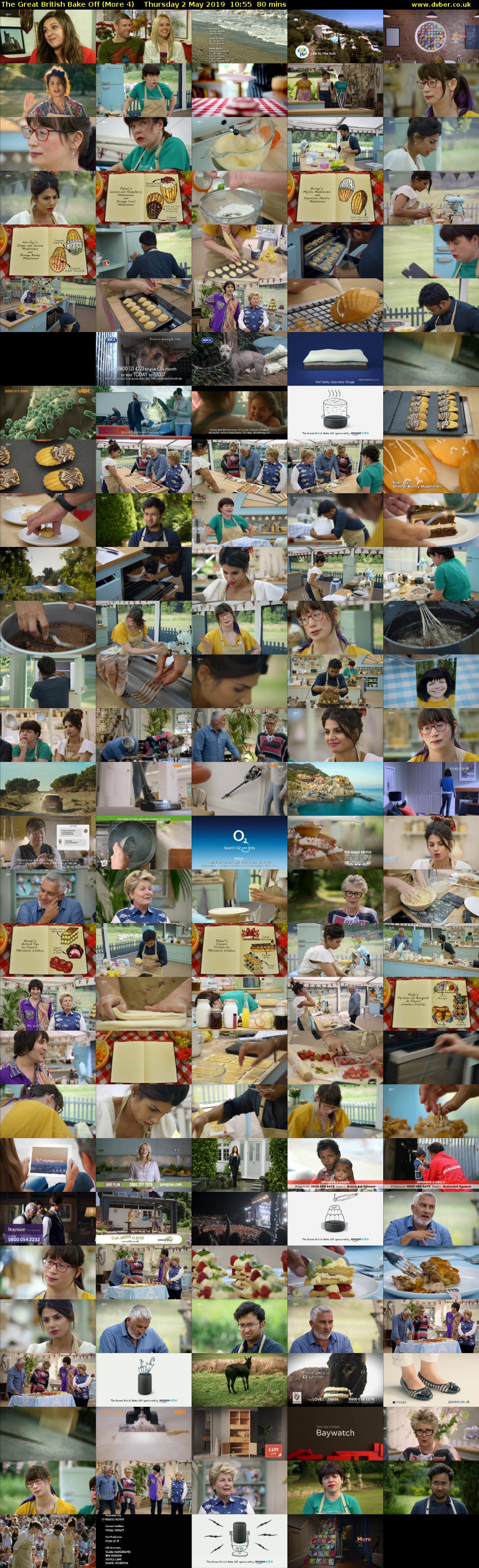 The Great British Bake Off (More 4) Thursday 2 May 2019 10:55 - 12:15
