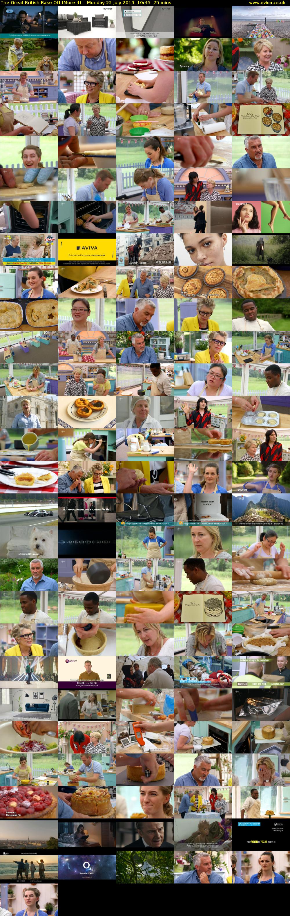 The Great British Bake Off (More 4) Monday 22 July 2019 10:45 - 12:00