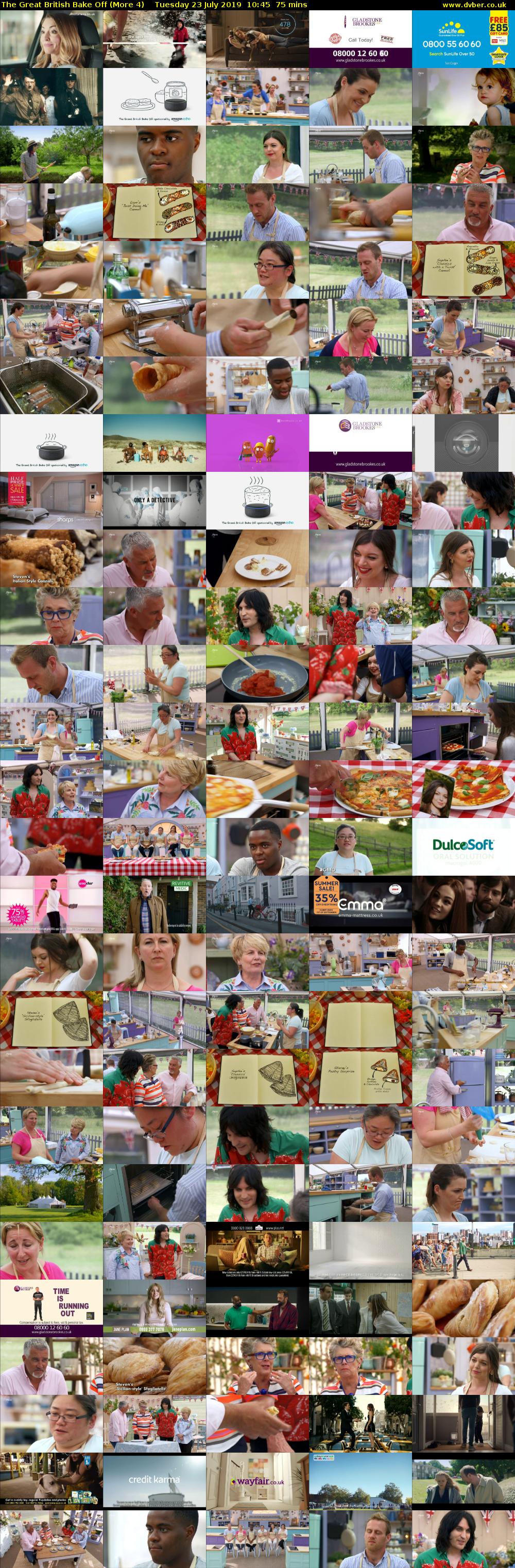 The Great British Bake Off (More 4) Tuesday 23 July 2019 10:45 - 12:00