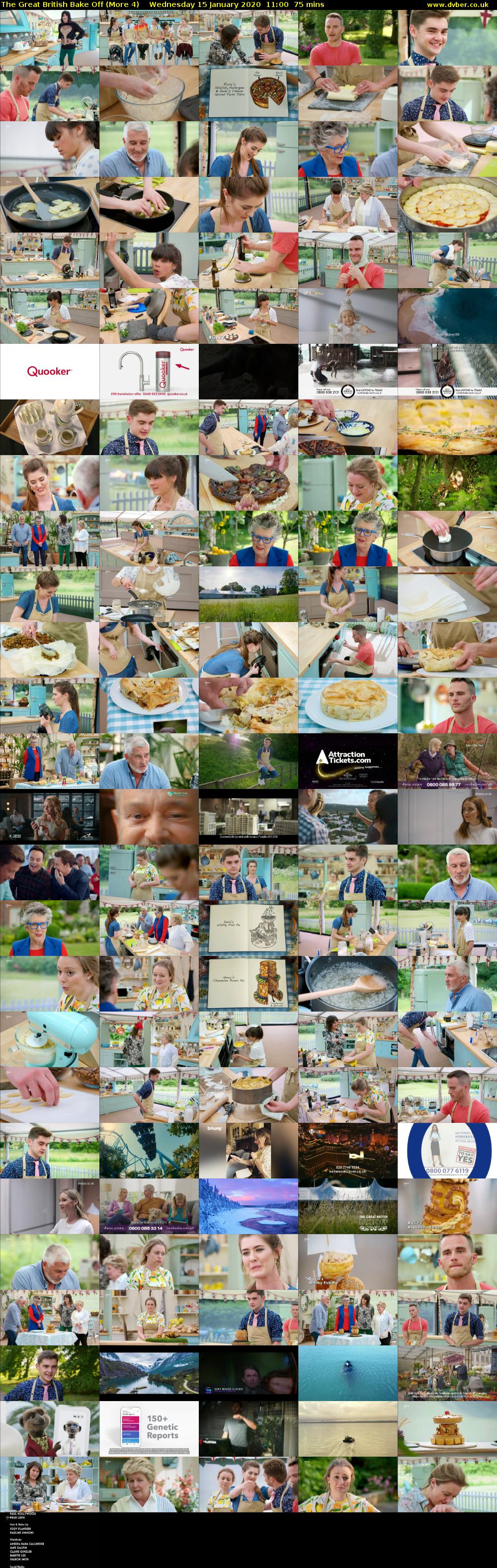 The Great British Bake Off (More 4) Wednesday 15 January 2020 11:00 - 12:15
