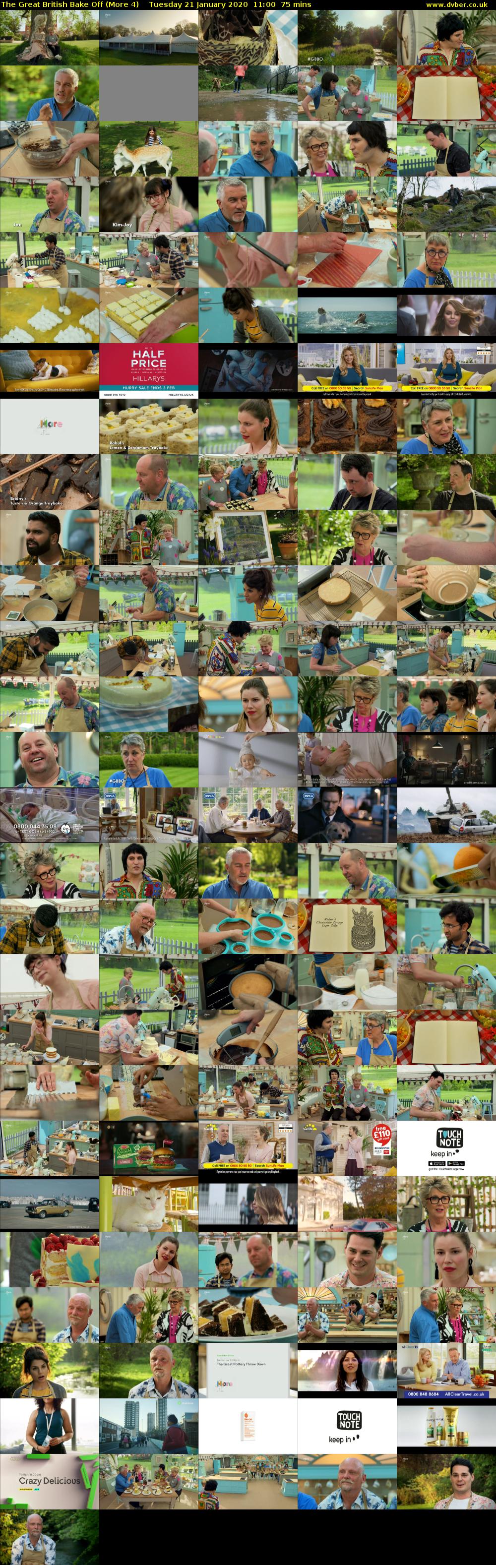The Great British Bake Off (More 4) Tuesday 21 January 2020 11:00 - 12:15