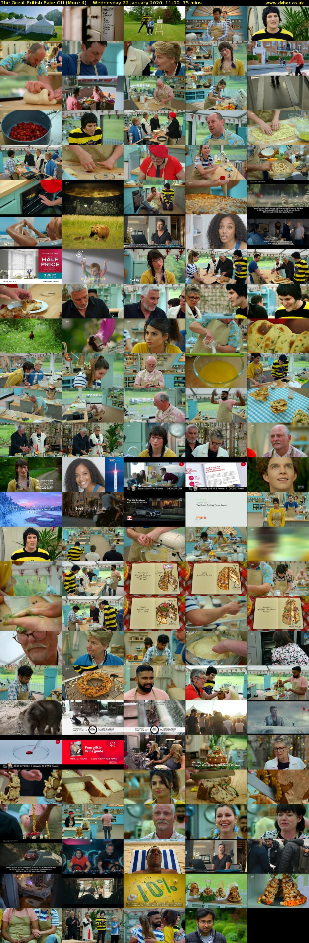 The Great British Bake Off (More 4) Wednesday 22 January 2020 11:00 - 12:15