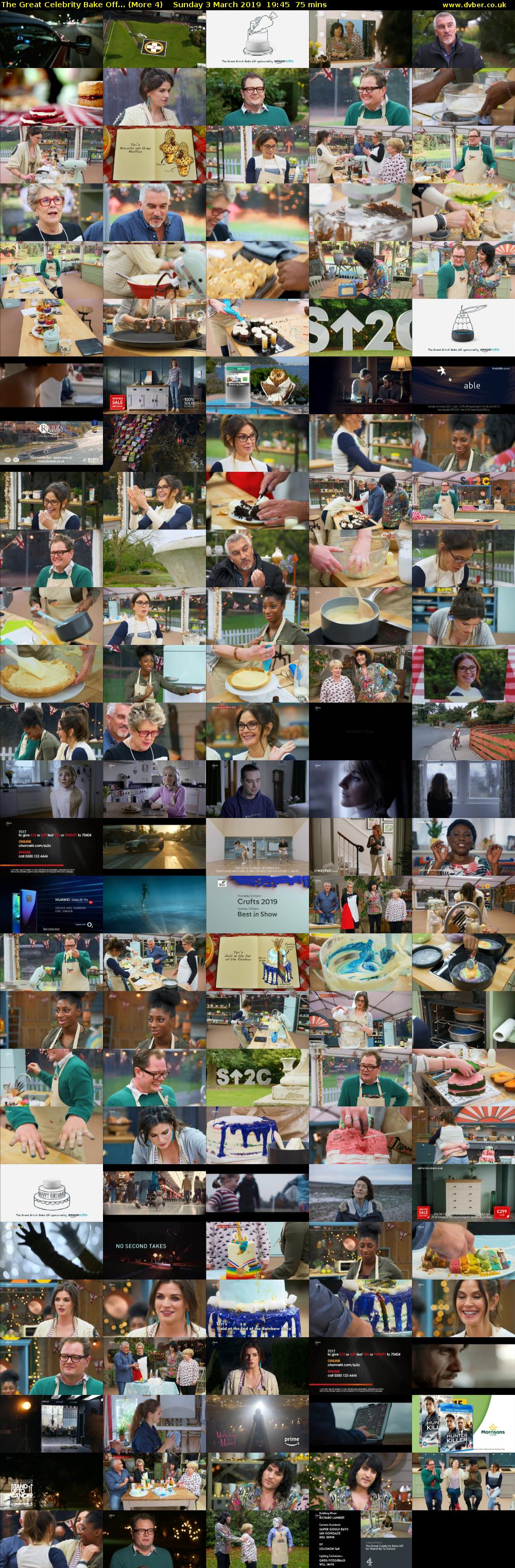 The Great Celebrity Bake Off... (More 4) Sunday 3 March 2019 19:45 - 21:00