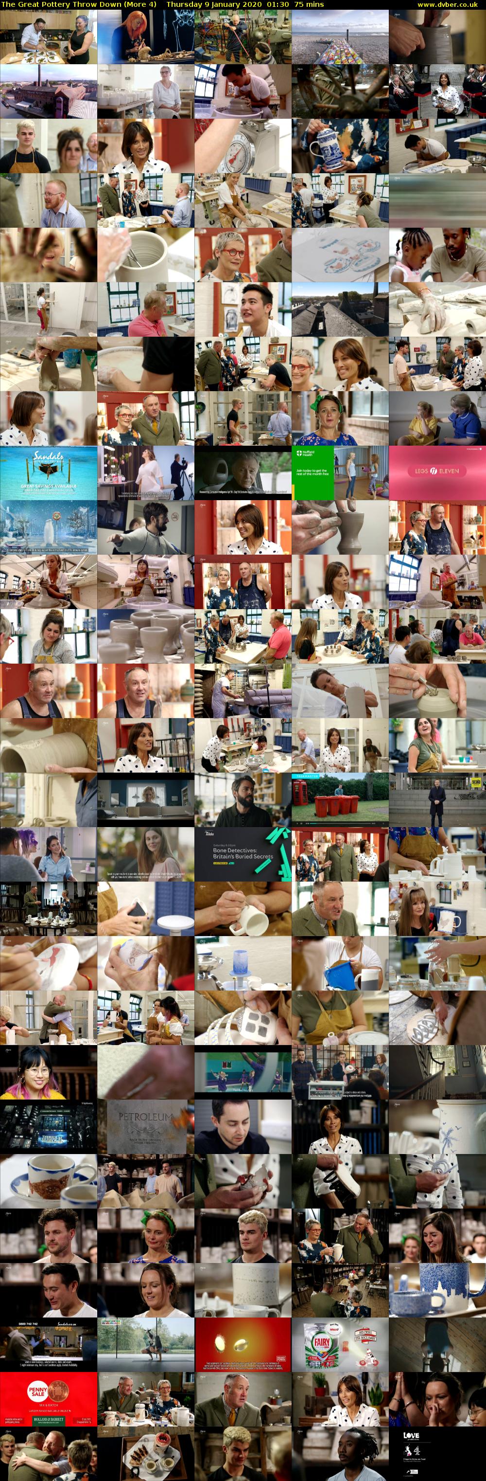 The Great Pottery Throw Down (More 4) Thursday 9 January 2020 01:30 - 02:45